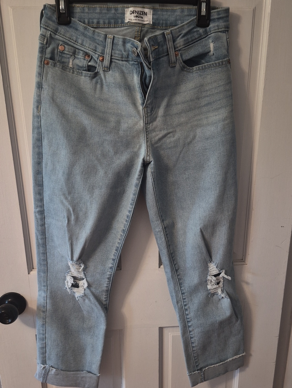 Denizen from Levi's Light Blue Boyfriend Ripped Jeans